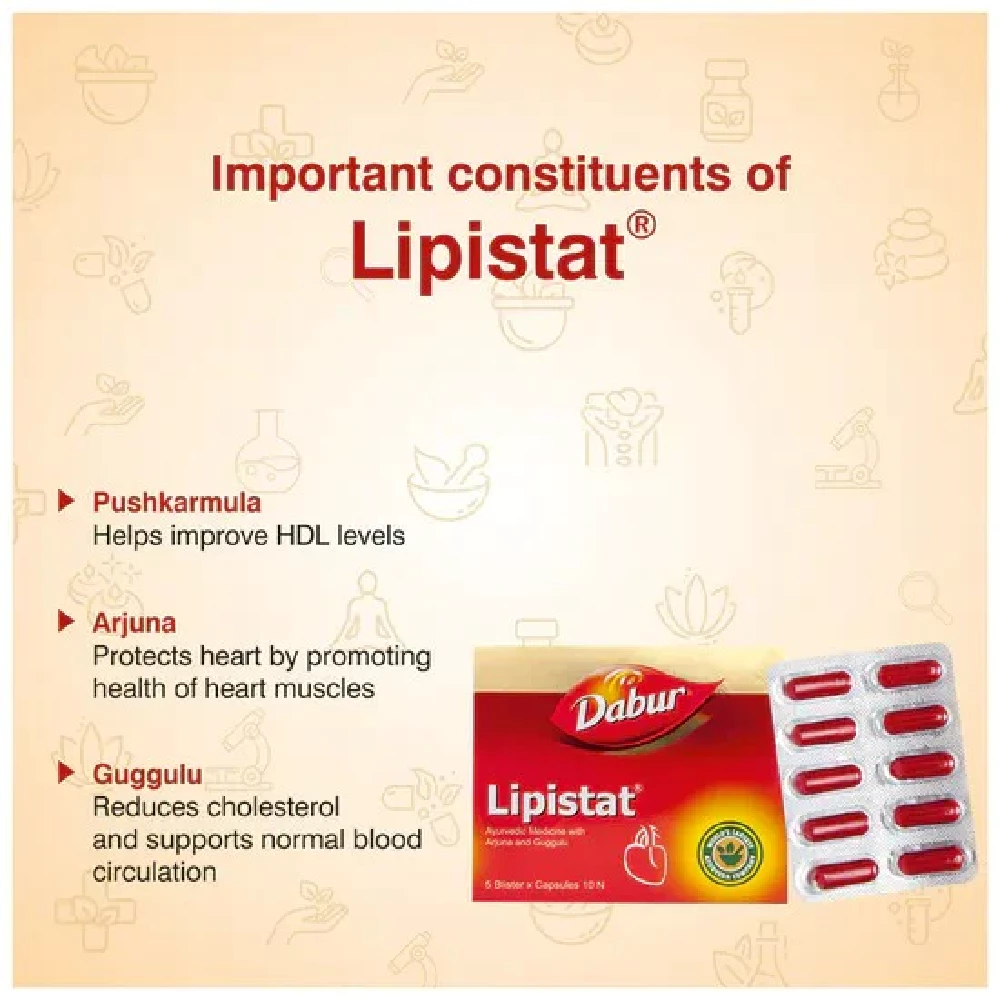 Dabur Lipistat, 50 Tablets-6.webp